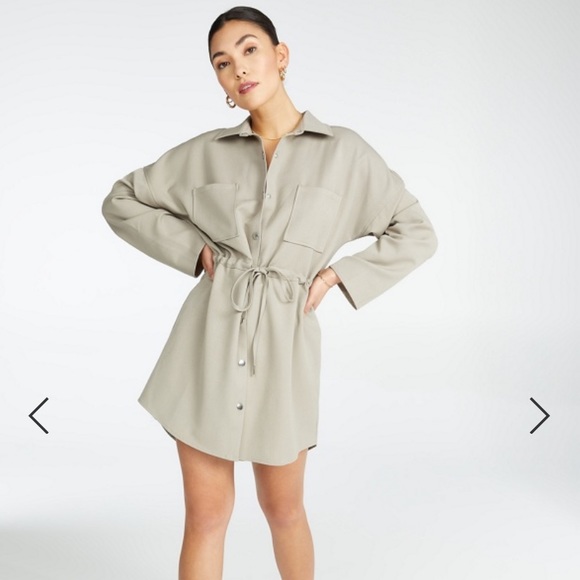 Cinch Overshirt Dress - Brand New - Picture 1 of 8